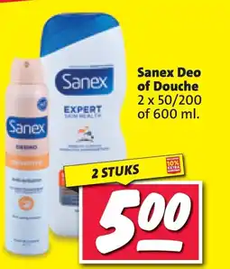 Nettorama Sanex Deo of Douche aanbieding