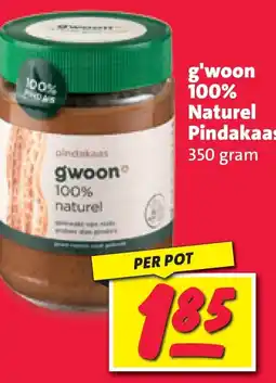 Nettorama g'woon 100% Naturel Pindakaas aanbieding