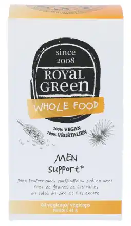De Online Drogist Royal Green Men Support Capsules aanbieding