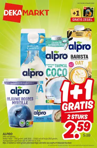 Dekamarkt ALPRO aanbieding