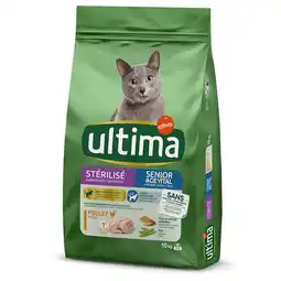 Zooplus 8 + 2 kg gratis! Ultima droog kattenvoer 10 kg - Sterilized Senior aanbieding