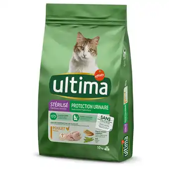 Zooplus 8 + 2 kg gratis! Ultima droog kattenvoer 10 kg - Sterilized Urinary Kip aanbieding