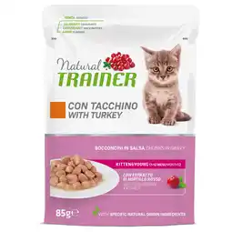 Zooplus 12x85g Kalkoen Kitten & Young Natural Trainer Kitten natvoer aanbieding