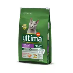 Zooplus 8 + 2 kg gratis! Ultima droog kattenvoer 10 kg - Sterilized Zalm & Gerst aanbieding