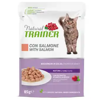 Zooplus 12x85g Zalm Mature Natural Trainer natvoer voor katten aanbieding