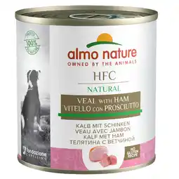 Zooplus 6x290g Kalf met Ham Almo Nature Dog Honden Natvoer aanbieding