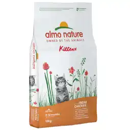 Zooplus 11 + 1kg Gratis! 12kg Kitten Kip & Rijst Almo Nature Holistic Kattenvoer aanbieding