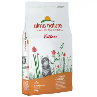 Zooplus 11 + 1kg Gratis! 12kg Kitten Kip & Rijst Almo Nature Holistic Kattenvoer aanbieding