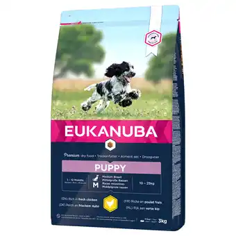 Zooplus Eukanuba Puppy Medium Breed Kip Hondenvoer - 3 kg aanbieding