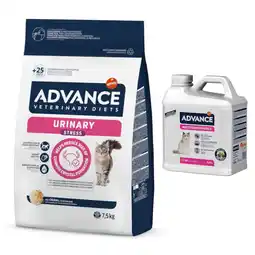 Zooplus GRATIS Kattenbakvulling! Advance vet diet Droogvoer - Urinary Stress Kattenvoer (7,5 kg) aanbieding