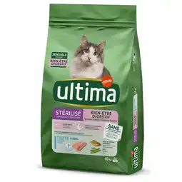 Zooplus 8 + 2 kg gratis! Ultima droog kattenvoer 10 kg - Sterilized Sensible Forel aanbieding