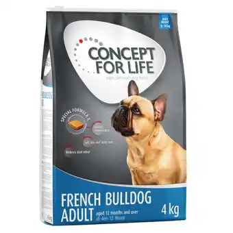 Zooplus 2 x 12 kg / 2 x 4 kg Concept for Life voor een speciale prijs! - Franse Bulldog Adult (2 x 4 kg) aanbieding