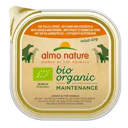 Zooplus 15% Korting! Almo Nature BioOrganic 9 x 300 g - Bio Kip & Bio Aardappelen aanbieding