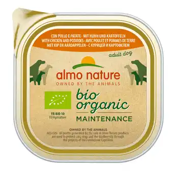 Zooplus 15% Korting! Almo Nature BioOrganic 9 x 300 g - Bio Kip & Bio Aardappelen aanbieding