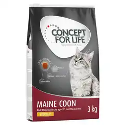 Zooplus 3 kg Concept for Life Kattenvoer voor een speciale prijs! - Maine Coon Adult aanbieding