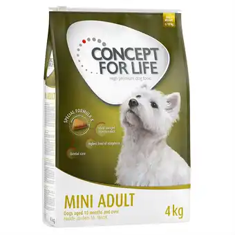 Zooplus 2 x 12 kg / 2 x 4 kg Concept for Life voor een speciale prijs! - Mini Adult (2 x 4 kg) aanbieding