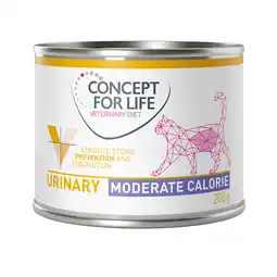 Zooplus 6x200g Concept For Life Vet Urinary Moderate Calorie Kip Katten Natvoer aanbieding