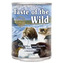 Zooplus 4 + 2 Gratis! Taste of the Wild 6 x 390 g - Pacific Stream Canine Hondenvoer aanbieding