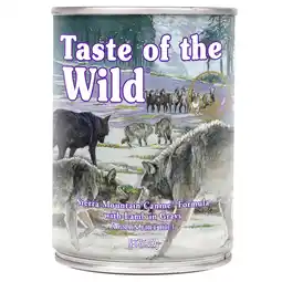 Zooplus 4 + 2 Gratis! Taste of the Wild 6 x 390 g - Sierra Mountain Canine Hondenvoer aanbieding