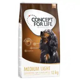 Zooplus 2 x 12 kg / 2 x 4 kg Concept for Life voor een speciale prijs! - Medium Light (2 x 12 kg) aanbieding