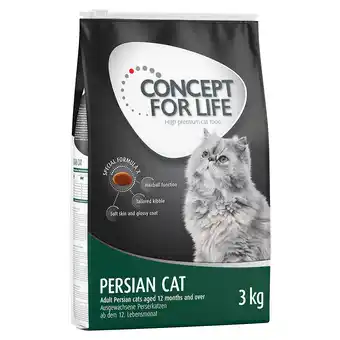 Zooplus 3 kg Concept for Life Kattenvoer voor een speciale prijs! - Persian Adult aanbieding