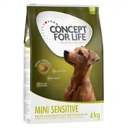 Zooplus 2 x 12 kg / 2 x 4 kg Concept for Life voor een speciale prijs! - Mini Sensitive (2 x 4 kg) aanbieding