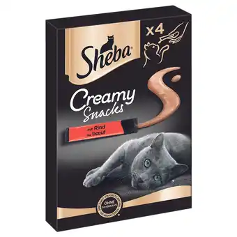 Zooplus 40% korting! 2 x SHEBA Creamy Snacks - Rund 8 x 12 g aanbieding