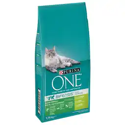 Zooplus 8kg + 1,75kg gratis! 9,75kg Indoor Formula met Kalkoen Purina ONE Kattenvoer aanbieding