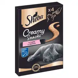 Zooplus 40% korting! 2 x SHEBA Creamy Snacks - Zalm (8 x 12 g) aanbieding