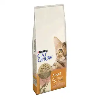 Zooplus 1 kg / 2 kg gratis! 10 kg / 15 kg PURINA Cat Chow droogvoer - Adult Zalm (15 kg) aanbieding