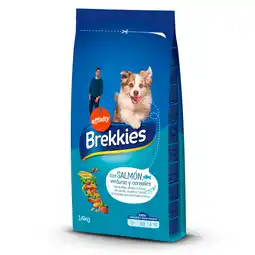 Zooplus 12 + 3 kg / 11,5 + 2,5 kg - Brekkies droogvoer voor honden - Dog met Zalm Hondenvoer (14kg) aanbieding