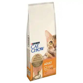 Zooplus 1 kg / 2 kg gratis! 10 kg / 15 kg PURINA Cat Chow droogvoer - Adult Eend (15 kg) aanbieding