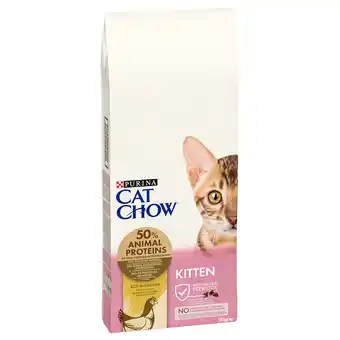 Zooplus 1 kg / 2 kg gratis! 10 kg / 15 kg PURINA Cat Chow droogvoer - Kitten (15 kg) aanbieding