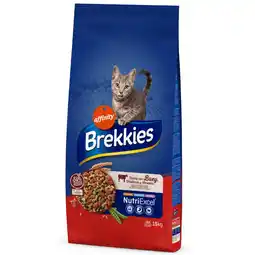 Zooplus 3kg gratis! Brekkies droog kattenvoer 12 + 3 kg - Rund Kattenvoer (15kg) aanbieding