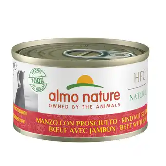 Zooplus 5 + 1 Gratis! Almo Nature Classic 6 x 95 g - Rund met Ham aanbieding