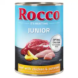 Zooplus 6x400 g Rocco Junior Rund met Kip & Aardappelen Honden Natvoer aanbieding