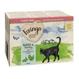 Zooplus 24x100g Kuipje Konijn & Kalkoen Feringa Kattenvoer aanbieding