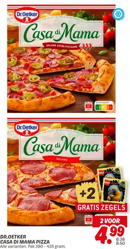 Dekamarkt Dr.oetker casa di mama pizza aanbieding