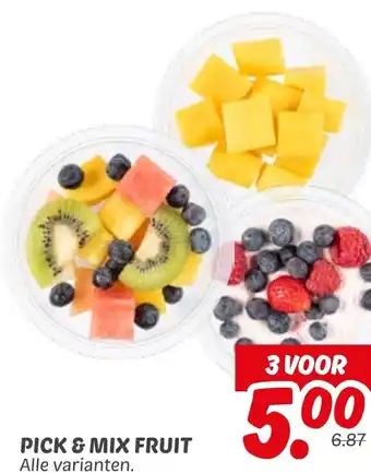 Dekamarkt Pick & mix fruit aanbieding