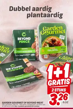 Dekamarkt Garden gourmet of beyond meat aanbieding