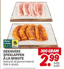 Dekamarkt Dekavers speklappen à la minute aanbieding