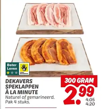 Dekamarkt Dekavers speklappen à la minute aanbieding