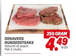 Dekamarkt Dekavers rundersteaks aanbieding