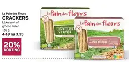 Ekoplaza Le Pain des Fleurs CRACKERS aanbieding