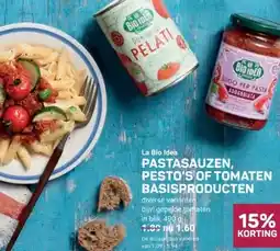 Ekoplaza PASTASAUZEN, PESTO'S OF TOMATEN BASISPRODUCTEN aanbieding