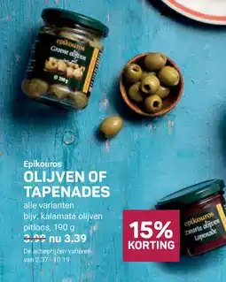 Ekoplaza Olijven of tapenades aanbieding