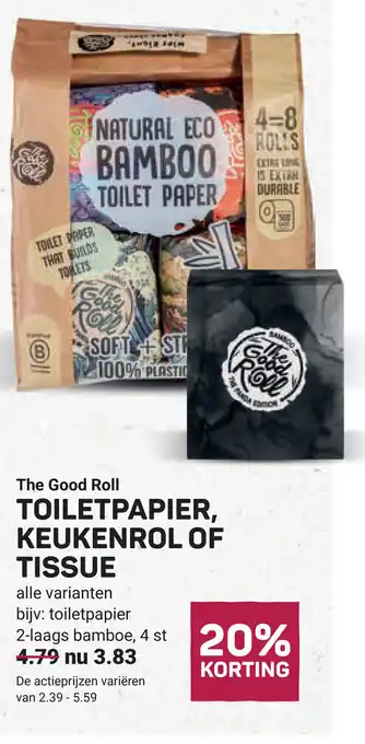 Ekoplaza Toiletpapier, keukenrol of tissue aanbieding