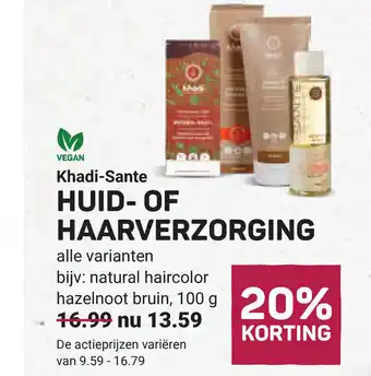 Ekoplaza Huid of haarverzorging aanbieding