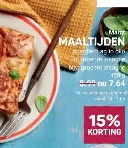 Ekoplaza MAALTIJDEN spaghetti aglio olio aanbieding