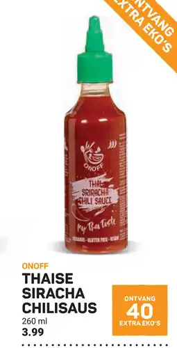 Ekoplaza Thaise siracha chilisaus aanbieding